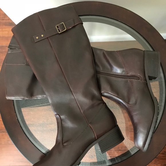 Rampage Shoes - HERSHEY CHOCOLATE BROWN RIDING BOOTS